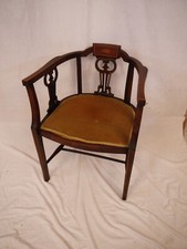 Schöner, alter-Armlehnstuhl, Mahagoni um 1900 ...