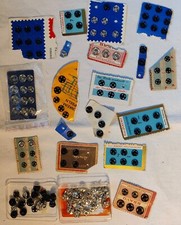 Knöpfe Druckknöpfe zum Annähen Silber Schwarz NEU + GEBRAUCHT Konvolut