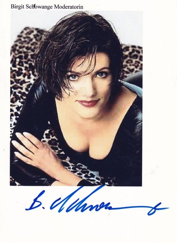 Autogramm birgit schrowange - autogramm,