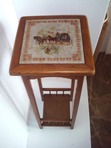 Holz beistelltisch vintage - holz,