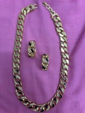 Schmuckset, gebraucht, Vintage, Modeschmuck, Christian Dior, Kette, Ohrschmuck