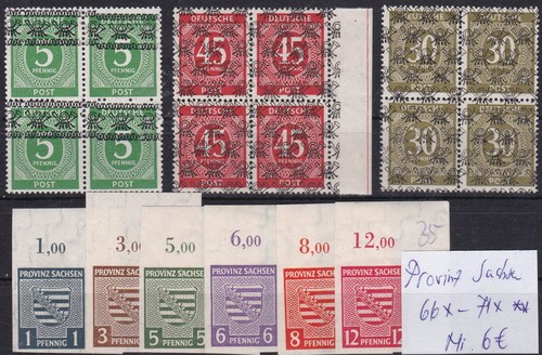 Lot briefmarken sbz - lot,