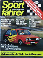 Sportfahrer 11/78 Titelbild: TM-Golf am Nürburgring, Tuner Wolf-Dieter Mantzel