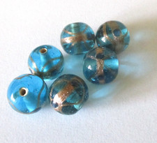 18 Beads Glas - Indische Lampwork Perlen - verschiedene Farben und Formen