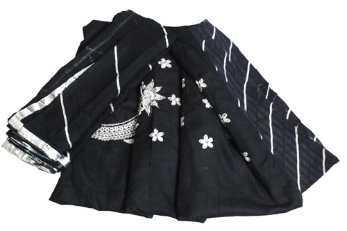 Schwarz baumwolle kleid damen - baumwolle,