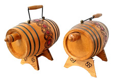 Bier oder Weinfaß aus Holz , Dekoration