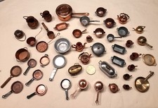 Töpfe, Pfannen, Kessel, vintage, für Puppenhaus / Puppenstube