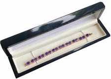 Gelbgold Finish Lila Amethyst