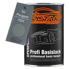 Autolack Dose spritzfertig für Peugeot FZH Gris Tempete Basislack 1,0L