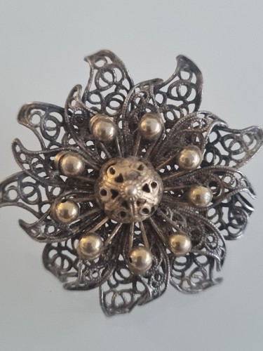 Antike silber filigran - antike, brosche