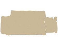 Beige Kofferraumteppich Velour