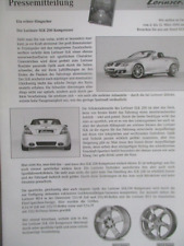 Lorinser Mercedes Benz Pressemappe SLK 200K R171,R320CDI,S350L W220,ML500+CD