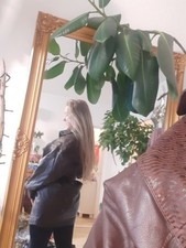 Echtleder Mantel Aviator Pilotenjacke Vintage Racer