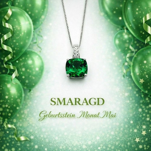 Smaragd anhänger kette - smaragd,