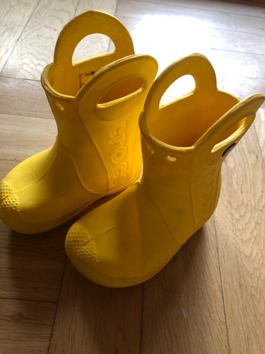 Crocs gummistiefel gelb - crocs,