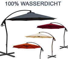 Ampelschirm LUXUS WASSERDICHT durch PVC Schirm 3,0 m Sonnenschirm Gartenschirm