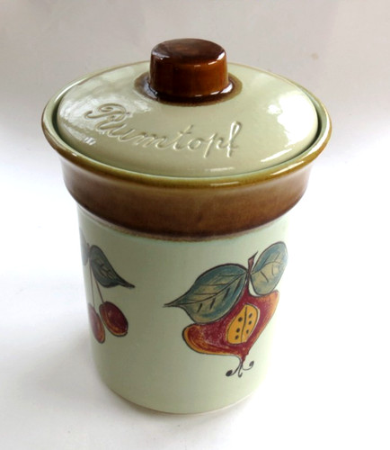Vintage rumtopf topf mit - rumtopf,