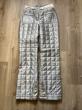 Sportalm außergewöhnliche Skihose Gr. 36 silber gesteppt