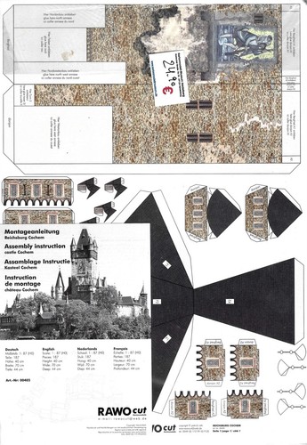 Modellbaubogen reichsburg - modellbaubogen, "reichsburg