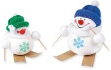 Bastelset Schneemänner auf