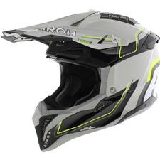 Airoh MX Helmet Aviator 3 AMS² Leader gloss grey black yellow