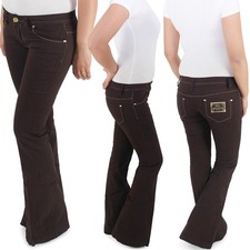 Damen Bootcut Hose Schlaghose