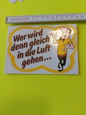 HB Männchen Bruno Werbe-Aufkleber 70er Jahre Reklame Zigaretten Tabak Vintage