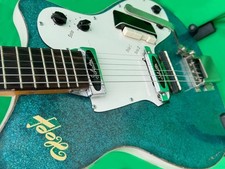 eGitarre HOPF Blue Glitter ⭐️ rar ⭐️ aus den 60er Jahren ⭐️ Schaller Pickups ⭐️