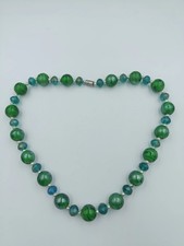 Glasperlenkette in Grün und
