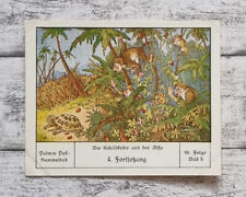 Fortsetzung Schildkröte Affe Palme Palmin Sammelbild 96 Werbung Deko Reklame alt