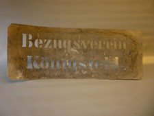 große antike alte  Schablone Sprühschablone alt Verein Werbung Reklame Metall 