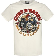 Guns N' Roses T-Shirt Herren Amplified Collection - North American Tour altweiß