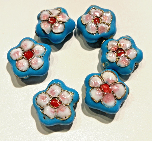 Cloisonné perlen blumen - perlen,