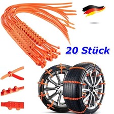 20X Anti Rutsch Schnee Ketten für Auto Kabel binder SUV LKW Schlamm Eis Ketten
