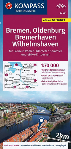 Kompass fahrradkarte 3340 - kompass,