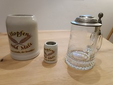 Bierkrug Glas mit Gravur mit