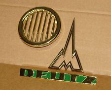 Satz Emblemen Haubenrosette + Turm + Schriftzug Deutz 2505 4005 6005 D40 D50