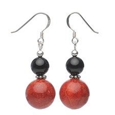 Ohrringe Ohrhänger, Koralle