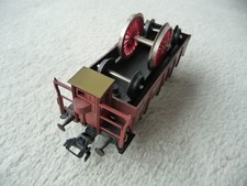 Sachsenmodell HO Niederbordwagen mit Bremserhaus und Ladegut