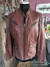 Jake's Damen Lammleder Jacke Gr. 42 Cognac Braun Neu und Ungetragen