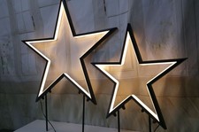 Deko LED-Gartenstecker-Set, 2-tlg. Sterne Weihnachten