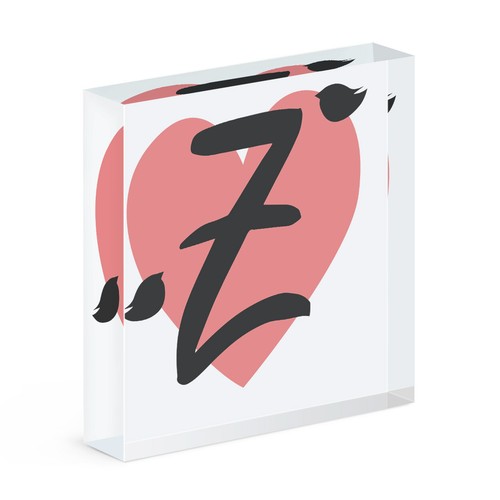 Buchstabe herz alphabet - z,