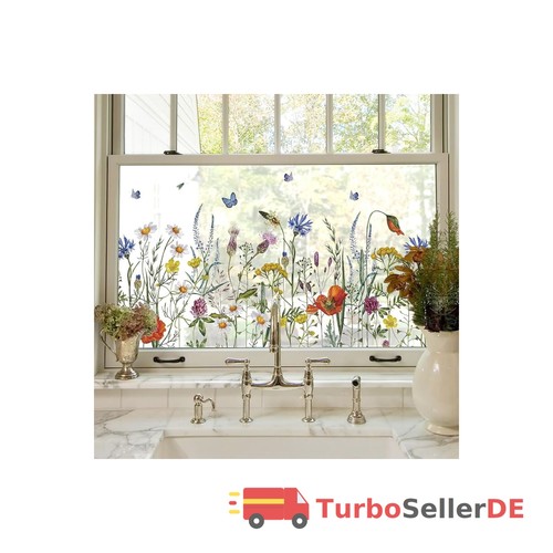 Fensterfolie frühlingsdekor - fensterfolie,