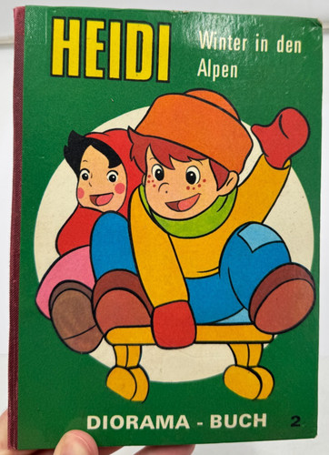Vintage heidi diorama - vintage, diorama-buch