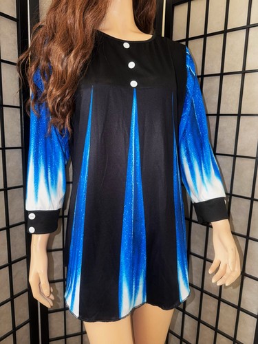 Shirt bluse schwarz blau deko - shirt/bluse,