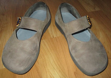 Bär Damenschuhe Sandalen Entenschuhe Gr. 37,5 UK 4,5 Leder guter Zustand