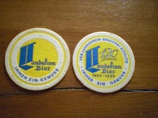 Bierdeckel Bier Brauerei Landskron Görlitz 2 verschiedene
