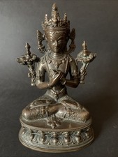 Antiqe Tibet Bronze Asia Buddha China Nepal   Thara