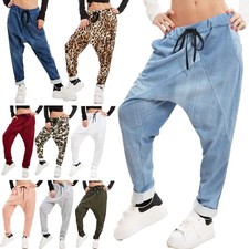 Damen Hose Garziert Overall