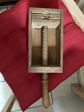 Spielkartenpresse, Holz, antik